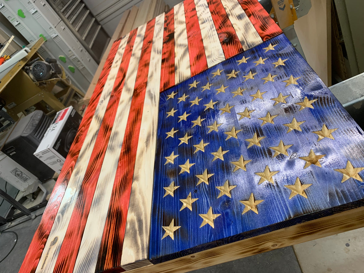 Custom CNC American Flag