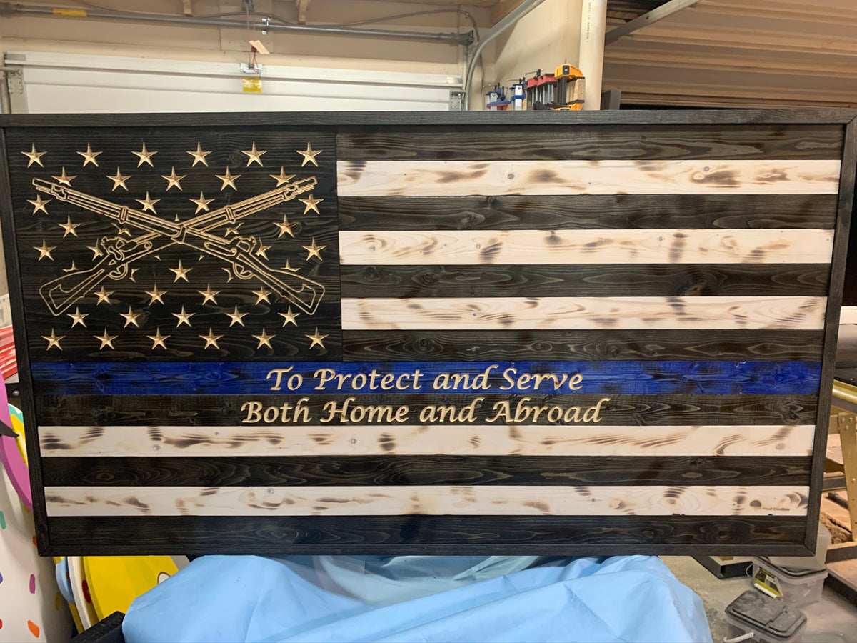 Custom CNC American Flag